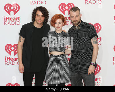 IHeartRadio Music Festival 2014 a MGM Grand Garden Arena - Giorno 2 - Arrivi con: Paramore,Taylor York,Hayley Williams,Jeremy Davis dove: Las Vegas, Nevada, Stati Uniti quando: 21 Set 2014 Foto Stock