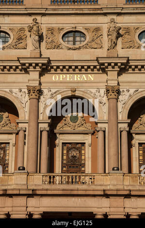 La opera house di Stoccolma, Svezia Foto Stock