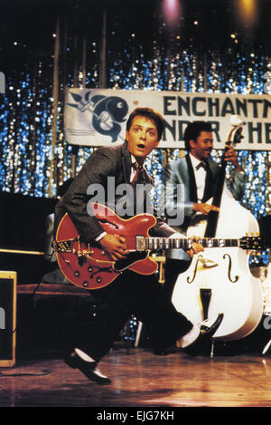 Ritorno al futuro 1985 Universal Pictures film con Michael J Fox Foto Stock