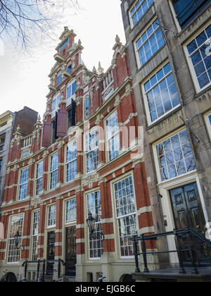 Casa Bartolotti, 'The Spotted casa" (c. 1617), sul Canale Herengracht Canal, Amsterdam, Paesi Bassi. Foto Stock