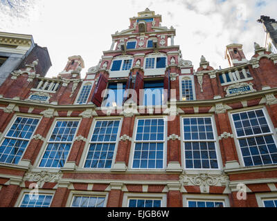 Casa Bartolotti, 'The Spotted casa" (c. 1617), sul Canale Herengracht Canal, Amsterdam, Paesi Bassi. Foto Stock