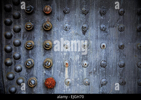 Arrugginimento rivetto Pattern Foto Stock