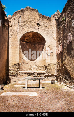 Vista degli scavi di Ercolano, Napoli, Italia Foto Stock