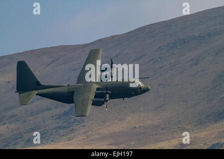 Hercules piano voce basso sopra il Lake District colline (Scafell) Foto Stock