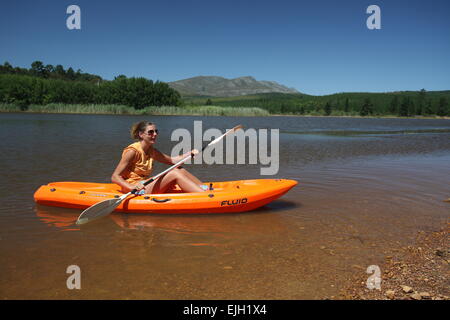 UCT GSB Teambuilding evento al Back 2 Basics avventura campeggio, Sud Africa Foto Stock