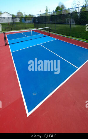Campo sportivo Pickleball vuoto Foto Stock