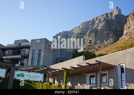 La Cabinovia di Table Mountain, stazione di Città del Capo Foto Stock