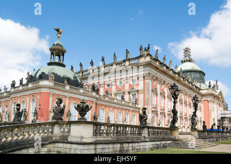 Nuovo palazzo nel Parco Sanssouci, Potsdam, Germania Foto Stock