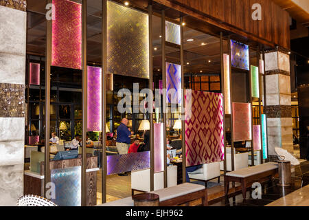 Johannesburg Sud Africa,African Rosebank,Hyatt Regency,hotel hotel alloggio motel inn,hall,interno,arredamento,visitatori viaggio t Foto Stock