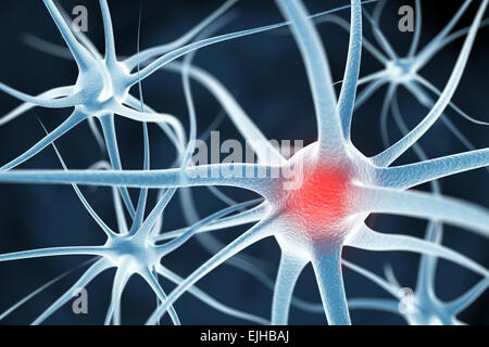 I neuroni sfondo astratto Foto Stock