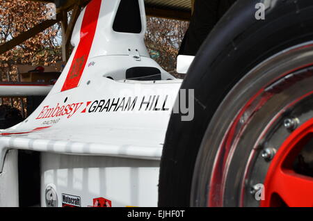 Embassy sponsorizzato Grand Prix Car del 1974 che è stato guidato dal compianto Graham Hill. Foto Stock