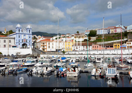 Port, Angra do Heroismo, Terceira, Azzorre, Portogallo Foto Stock