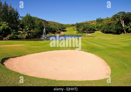 Lemuria Resort golf, Isola di Praslin, Seicelle Foto Stock