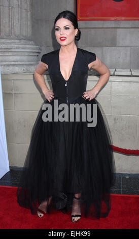 La stagione 4 premiere di ABC "Una Volta" tenutasi presso l'El Capitan theater - Arrivi con: Lana Parrilla dove: Los Angeles, California, Stati Uniti quando: 21 Set 2014 Foto Stock