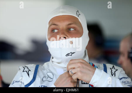 Motorsports: FIA Formula One World Championship 2015, il Gran Premio della Malesia, #77 Valtteri Bottas (FIN, Williams Martini Racing), Foto Stock