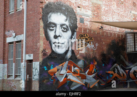 Graffiti - Botherambo Street, East Richmond, Melbourne, Australia. Immagine presa il 22 marzo 2015. Foto Stock