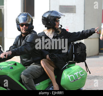 Amanda Holden al di fuori di ITV Studios con: Amanda Holden dove: Londra, Regno Unito quando: 22 Set 2014 Foto Stock