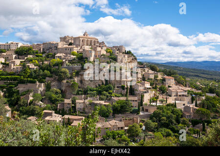 Famoso Gordes borgo medievale nel sud della Francia (Provenza) Foto Stock