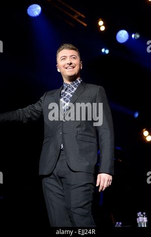 Sam Smith Gig, Glasgow O2 ABC Foto Stock