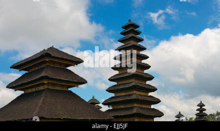 Tempio madre di Besakih, il più importante e più grande e più sacro tempio di religione indù a Bali, in Indonesia Foto Stock