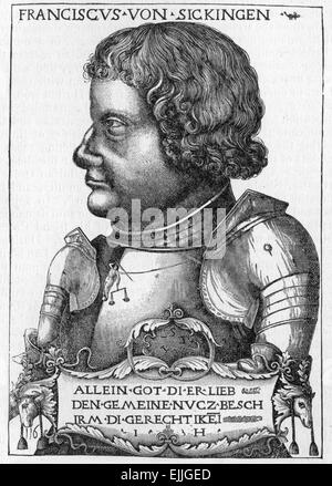 Franz von Sickingen (2 marzo 1481 - 7 Maggio 1523), un cavaliere tedesco Foto Stock