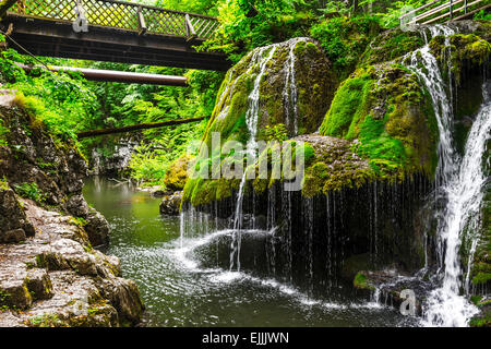 Bigar cascata in Anina, Romania Foto Stock