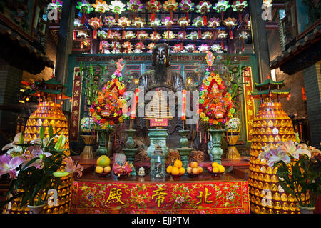 Altare Principale a Pak Tai tempio, Wanchai Hong Kong Foto Stock