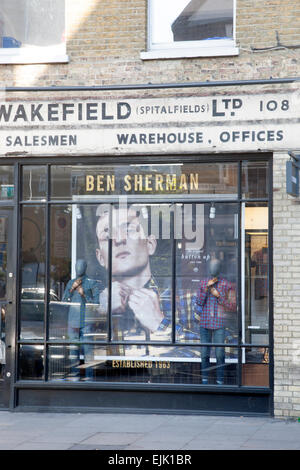 Ben Sherman Mens Fashion Shop, Shoreditch, London, England, Regno Unito Foto Stock