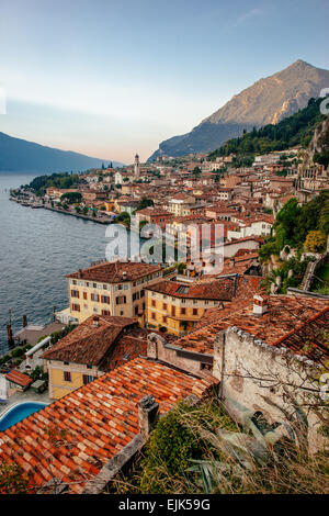 Limone sul Garda - la città sul Lago di Garda, Italia Foto Stock