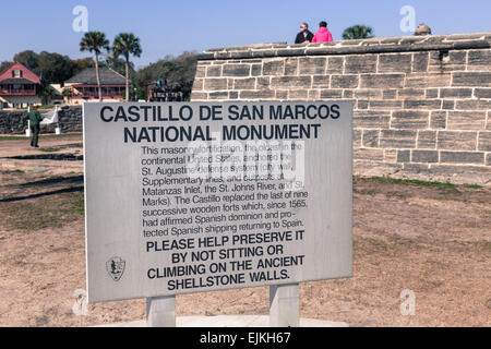 Castillo de San Marcos, Sant'Agostino, Florida Foto Stock