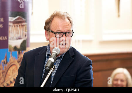 Alastair Hignell al oldie pranzo letterario 17/04/12 Foto Stock