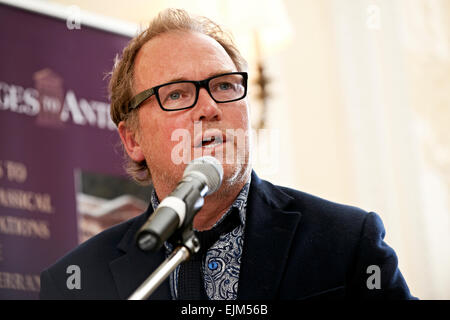 Alastair Hignell al oldie pranzo letterario 17/04/12 Foto Stock