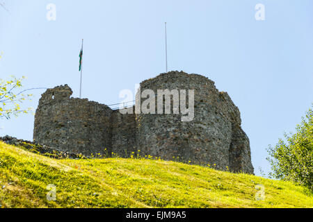 Criccieth Castle, Gwynedd, il Galles del Nord. Foto Stock