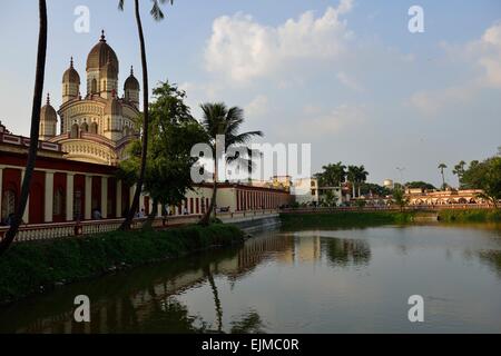 Dakshineswar Kali tempio in Kolkata, India Foto Stock