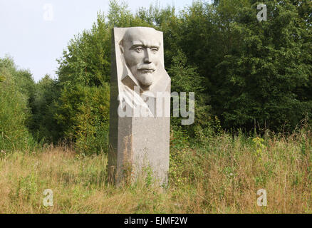 Vecchio busto di Lenin in Estone museo di storia Foto Stock