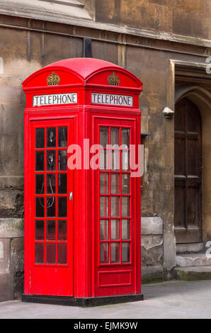 Telefono rosso booth, Londra Foto Stock