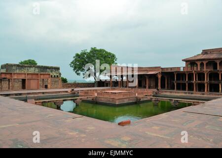 Abbandonata la città vecchia Fatehpur Sikri vicino a Agra, India Foto Stock