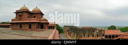 Abbandonata la città vecchia Fatehpur Sikri vicino a Agra, India Foto Stock