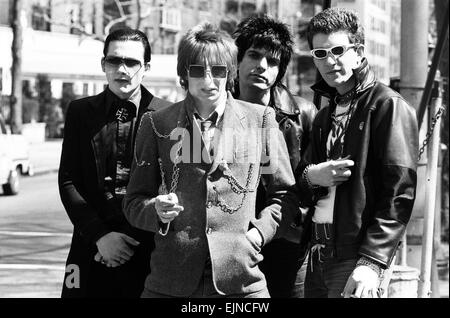 Dannati Punk Rock gruppo Aprile 1977.Caption locale *** 00162623 Foto Stock