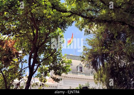 Palazzo del governo della città capitale Sucre, Bolivia Foto Stock