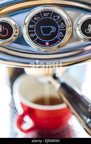 Capsula di caffè, macchina per la preparazione di caffè espresso, capsule di caffè, Foto Stock