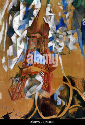 La Tour Eiffel, 1910/11 La Torre Eiffel, Robert Delaunay 1885-1941 Francia - Francese Foto Stock