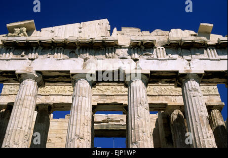 La Grecia, Atene, l'Acropoli, il Partenone Foto Stock