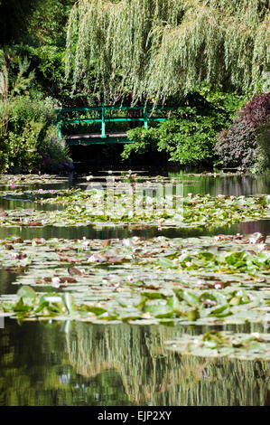 Claude Monet giardino giverny departement eure Francia Europa Foto Stock