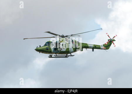 Royal Marines Lynx AH7 ELICOTTERO, Foto Stock