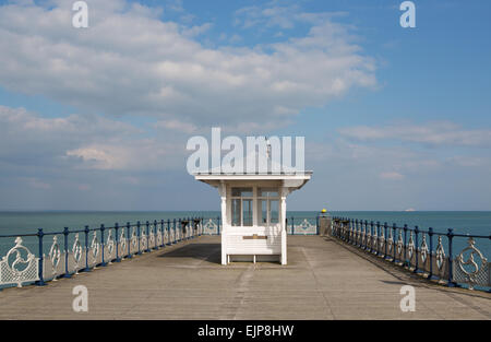 Swanage Pier nel Dorset Foto Stock