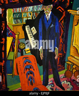 Sala musica ( Ritratto di Botho Graef ) 1914 Ernst Ludwig Kirchner 1880-1938 il tedesco in Germania Foto Stock