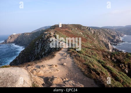 Cabo Ortegal, Ortegal Capo Faro e una provincia di La Coruña, Galizia, Spagna Foto Stock