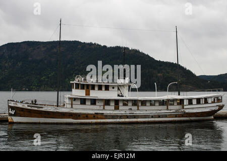 Cowichan Bay vicino a Duncan, sull'Isola di Vancouver in British Columbia. Foto Stock