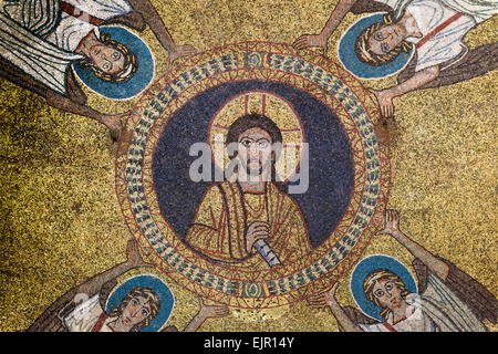 Roma. L'Italia. Basilica di Santa Prassede tutti i'Esquilino, 9 C. mosaici della Cappella di San Zeno. Foto Stock